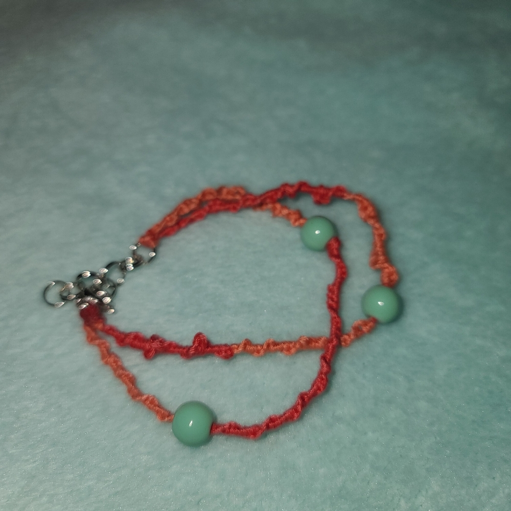 Chinese Ladder Beaded Double Bracelet - Picture 4 of 5